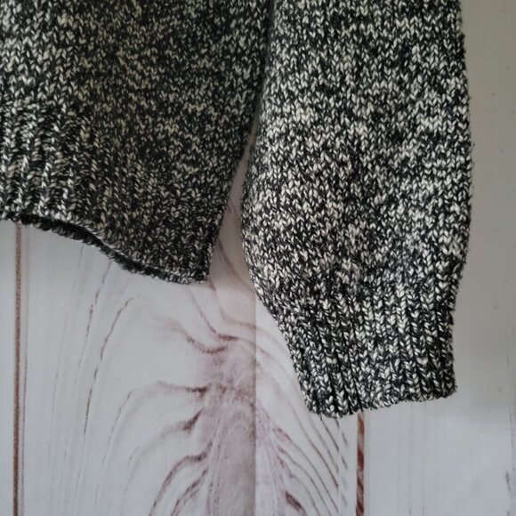 Loft Polar Bear Mock Neck Knit Pullover Sweater, Women’s M, Gray, Long Sleeve - Picture 2 of 8